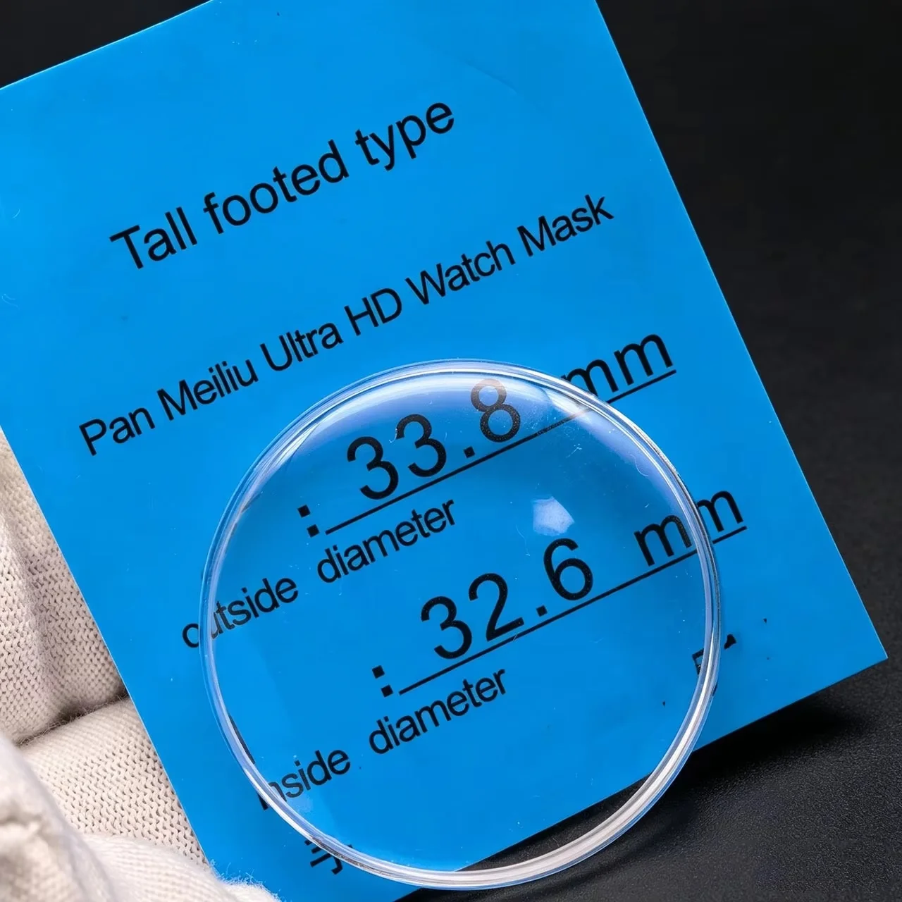 2pcs/lot Ultra HD Watchmaker Acrylic Dome Crystal Round Lid Shaped Bubble Glass Tall Footed Type for Watch Mask DIA 27.6-40.8mm