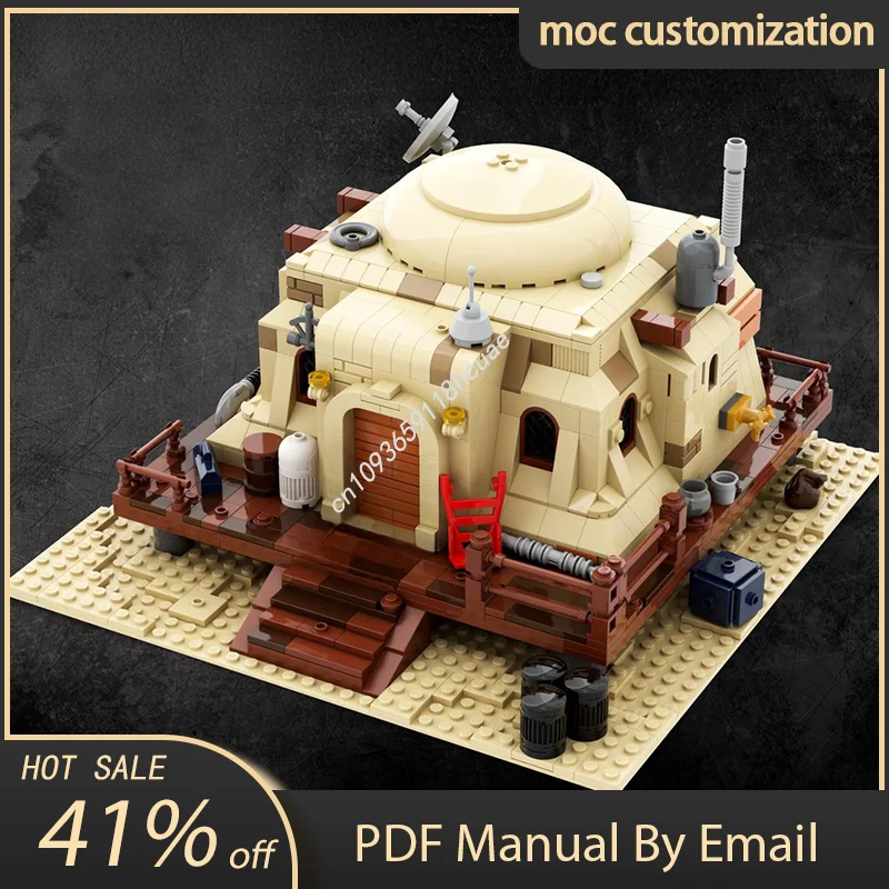 845PCS MOC Star Battle SW Tatooine Mos Eisley Desert House #5  Model Building Blocks Stacking Bricks Creative Toys Kid Gift Diy