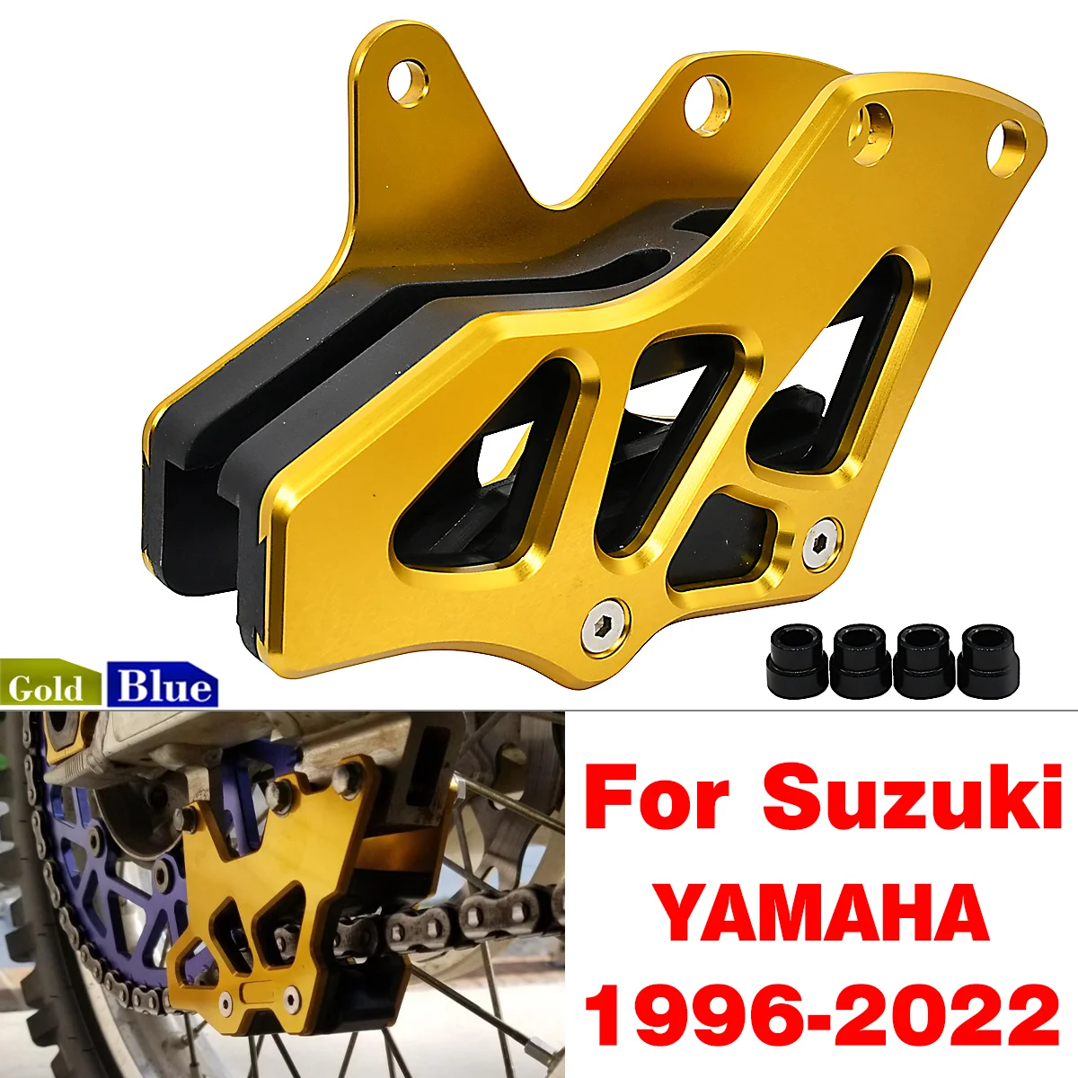 

Motorcycle CNC Chain Guide Guard Protection For Suzuki RM RMZ RMX DRZ For YAMAHA WR WRF YZ YZF 125 250 400 426 450 1996-2022