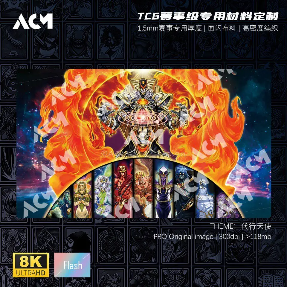 600x350mm Yu-Gi-Oh! The Agent Deck Playmat Hyperion The Agent of Creation Earth The Agent of Mystery Rubber Board Game Card Mat