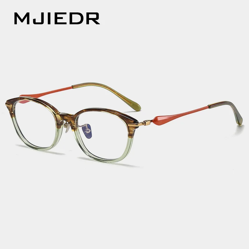 

Handmade Personalized Vintage Glasses Oval Acetate Frames Trendy Mens High-end Titanium Business Optical Designer Eyeglasses