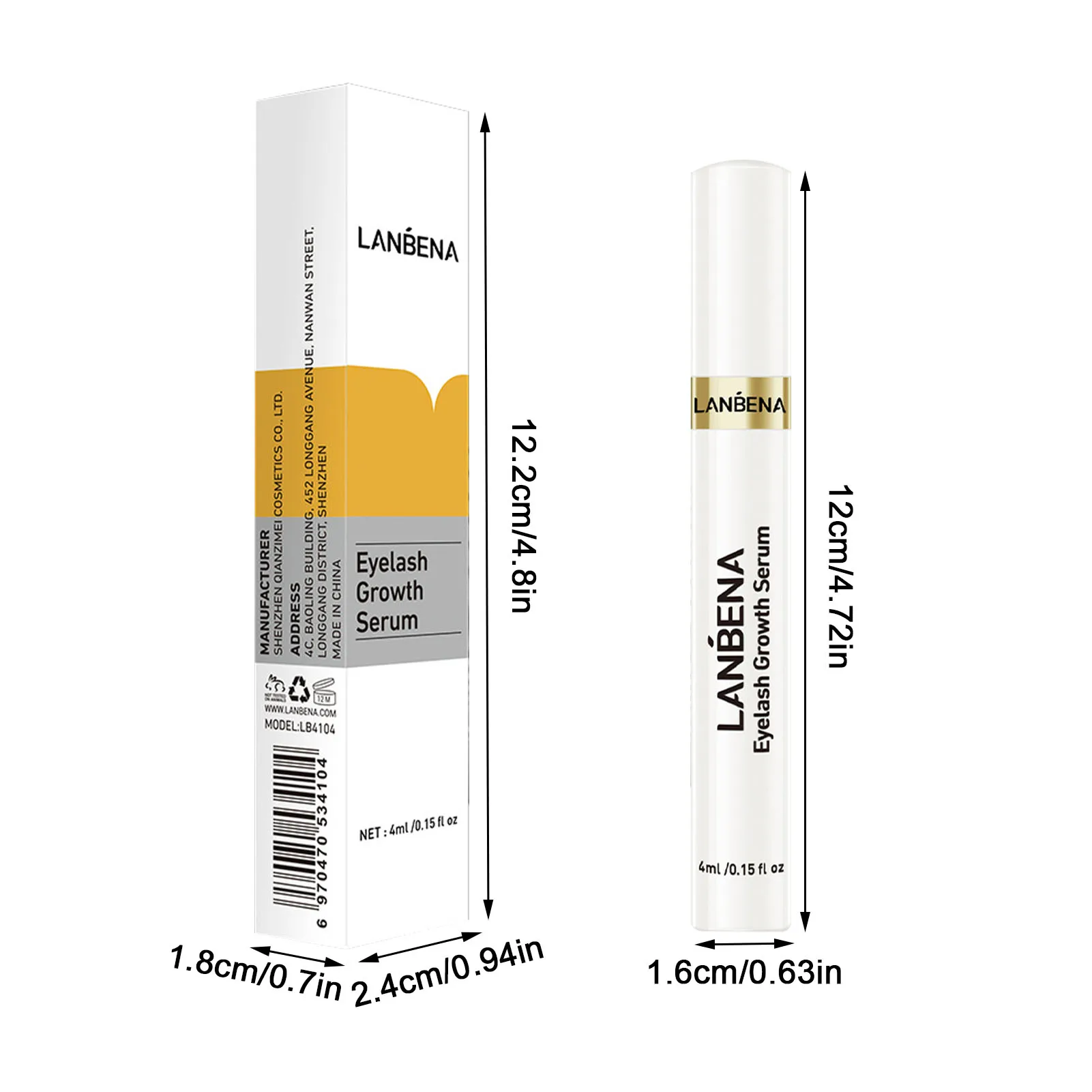 Eyelash Enhancing Essence Easy to Apply Rapid Eye lash Enhancer Activate Eyelash Growth for Longer Thicker Lashes and Brows