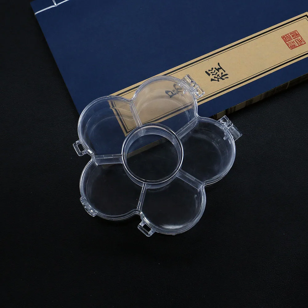 

Fashionable Plum Blossom-shaped Transparent Compartmentalized Jewelry Box for Organizing Jewelry Accessories Necklaces Bracelets