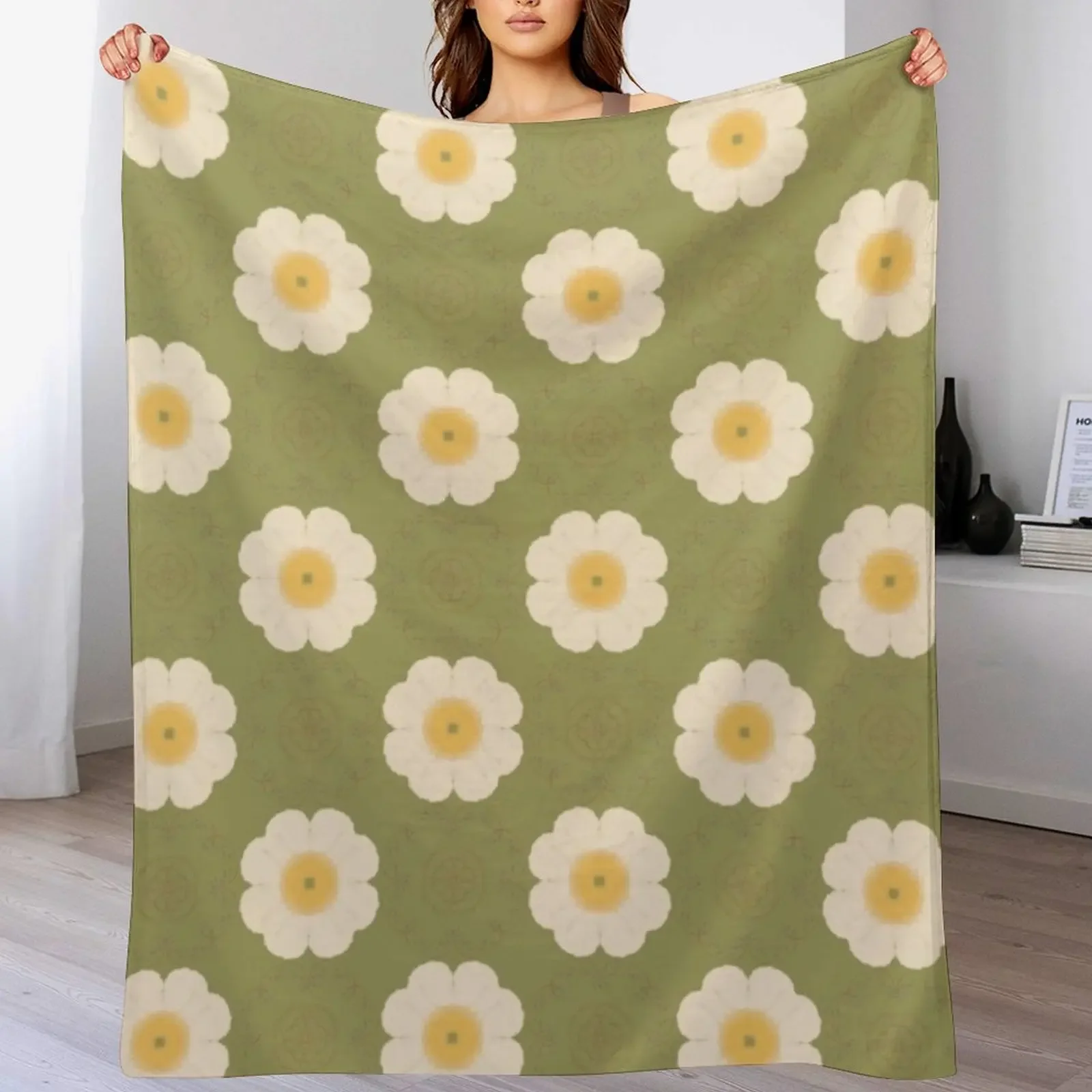 Flower Child Throw Blanket Fade Resistant Durable Throw Blanket