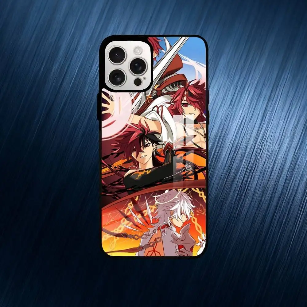 Capa de telefone Game E-Elsword para iPhone17,16,15,14,13,12,11,Plus,Pro,Max para capa de carregamento sem fio Magsafe