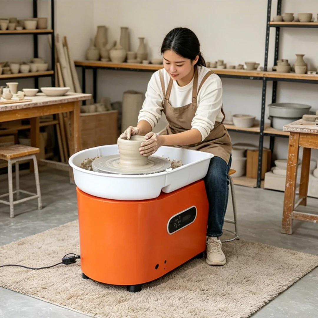 

SIHAO Electric Pottery Wheel Machine 280W 25cm Direct Drive Ceramic Wheel For School Ceramic Clay Working Forming DIY Art Craft