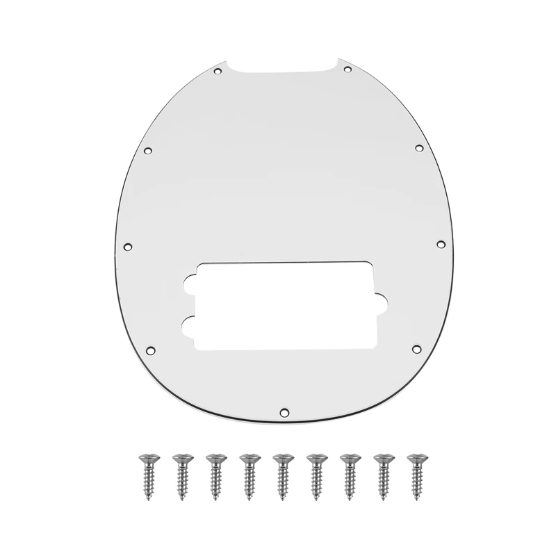 حار 9 حفرة باس Pickguard صالح مم الكلاسيكية 4 باس اختيار الحرس لوحة الصفر ل 9-Hole منخفضة لاقط يناسب الموسيقار (أبيض)