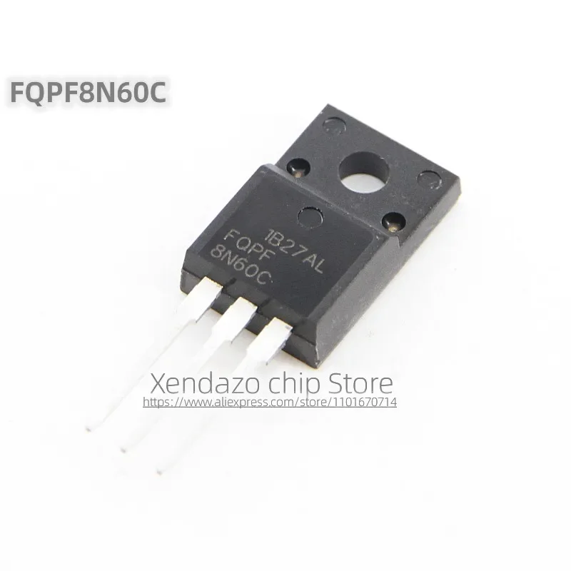 

10 шт./лот FQPF8N60C FQPF 8N60C 8A 600 В TO-220F посылка оригинальный МОП-полевой транзистор