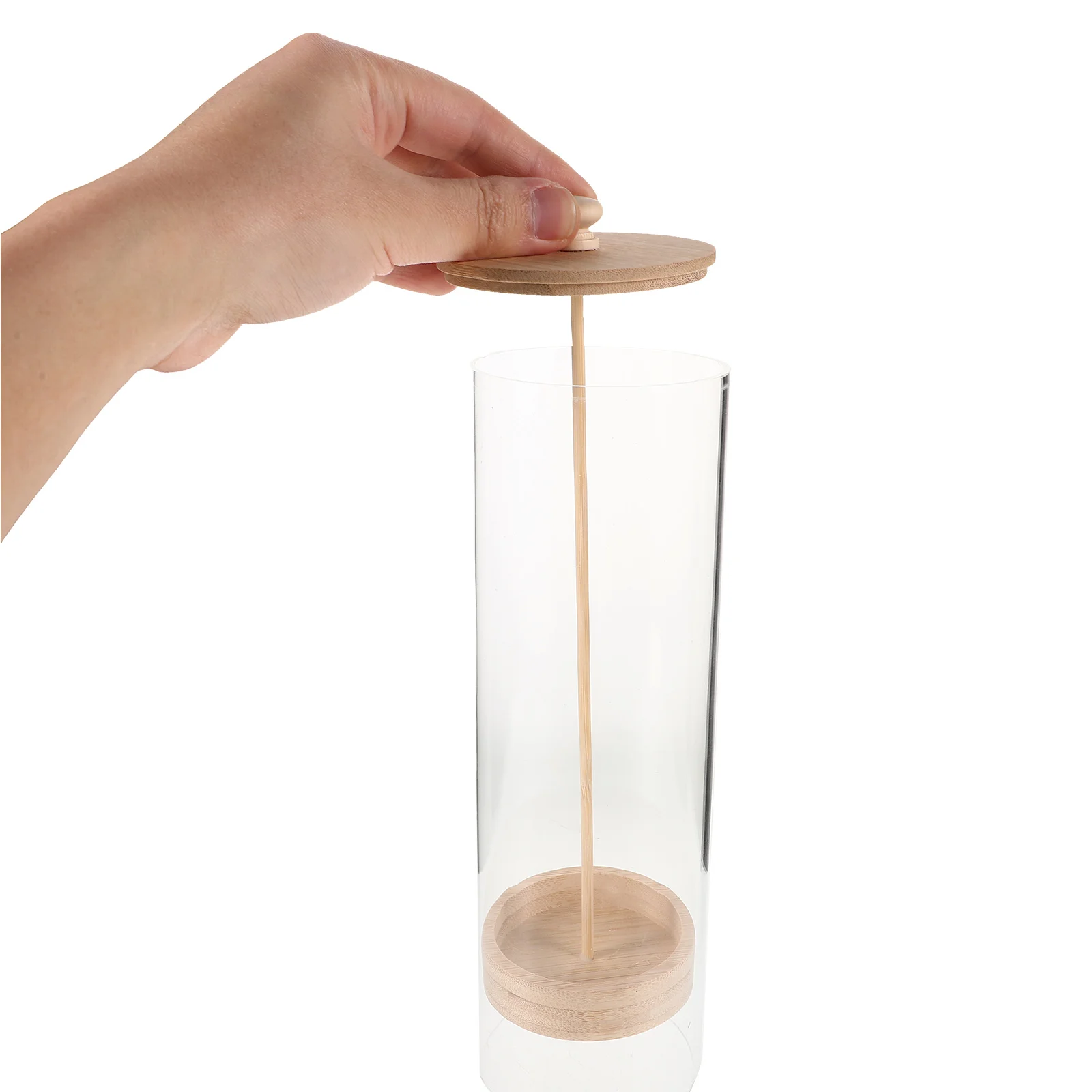 

Straw Dispenser Storage Container Acrylic Organizer Holder Clear Countertop Kitchen Home Office Multipurpose Dustproof for Tea