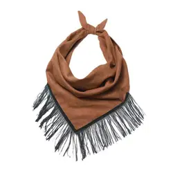 Light Tan Bandana Head Scarf Turbans for Women Male Soft Headscarf Turbans Head Wrap Cowboy Light Tan Tasseled Bandana