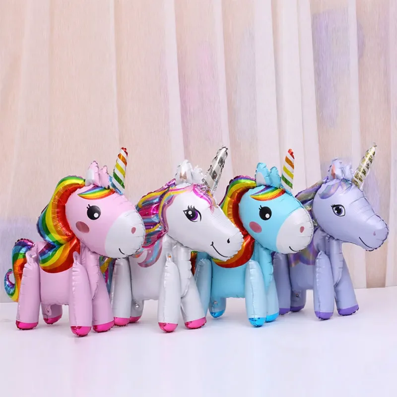 Unicorn Balloon Birthday Party Decoration and Decoration Supplies Aluminum Film Balloon Birthday Decoration Party Decor