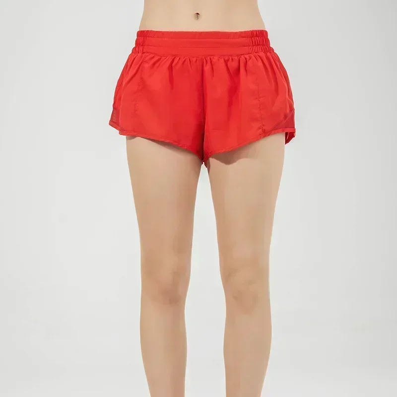 TUNIControl-Short de yoga léger et respirant pour femme, short d'entraînement, short de course, short de sport, poche à fermeture éclair latérale