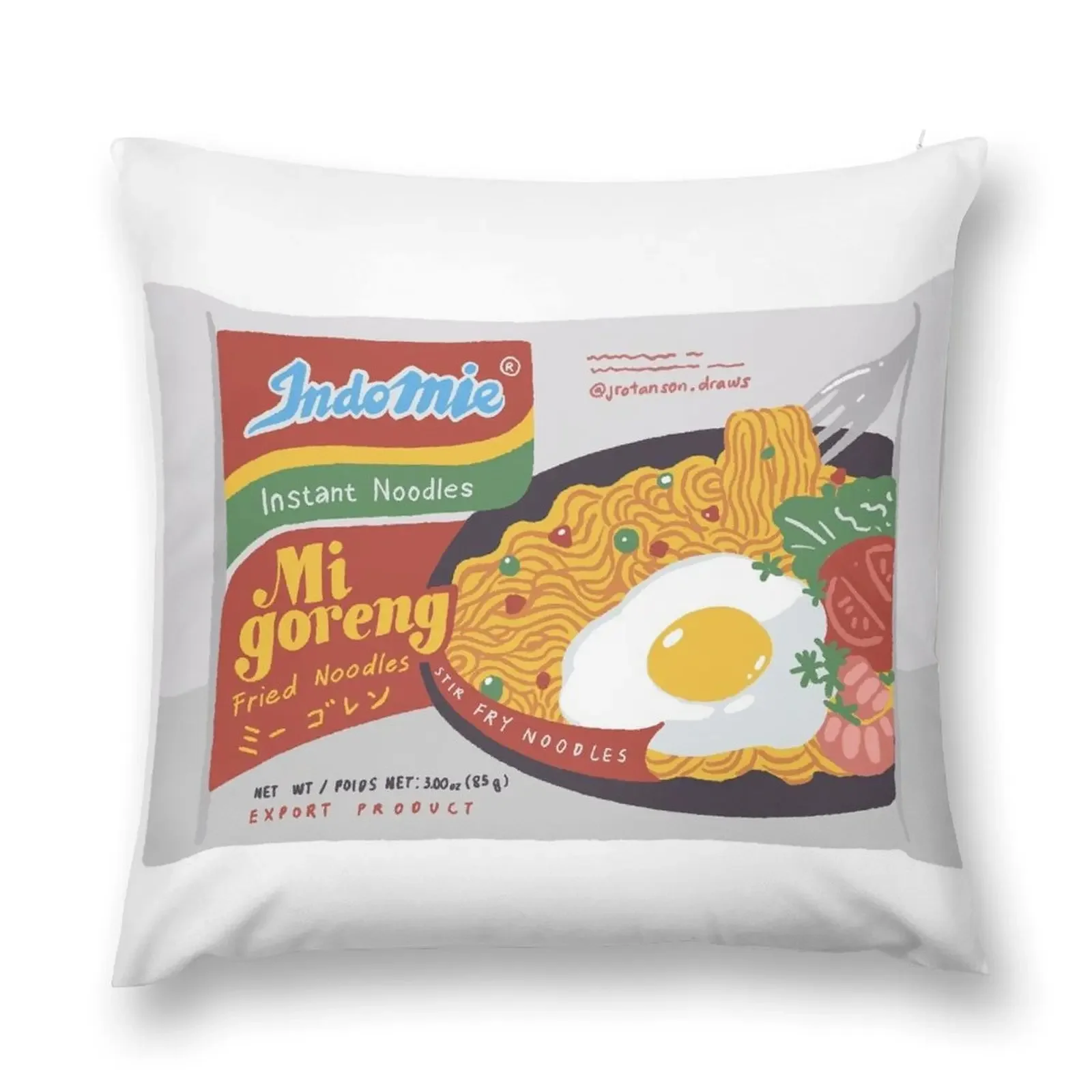 Mie Goreng - Indomie Throw Pillow Custom Cushion Pillow Decor Cushion Covers For Living Room pillow