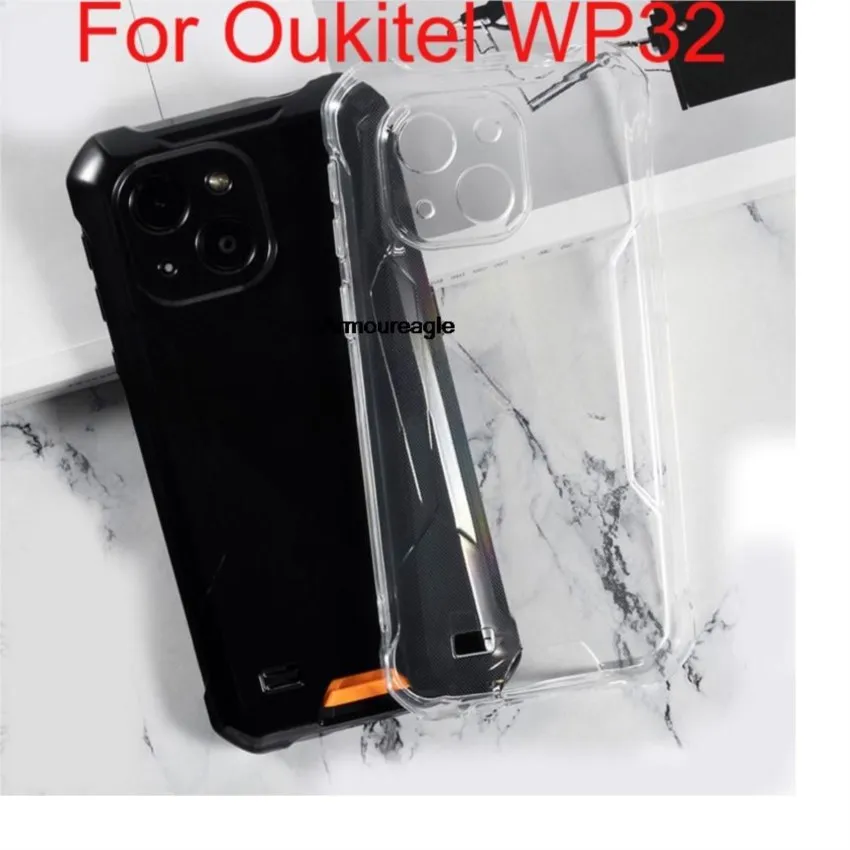 black guard on for oukitel wp32 soft tpu phone case for oukitelwp32 oukitel wp 32 cover shell silicone protective coque shield