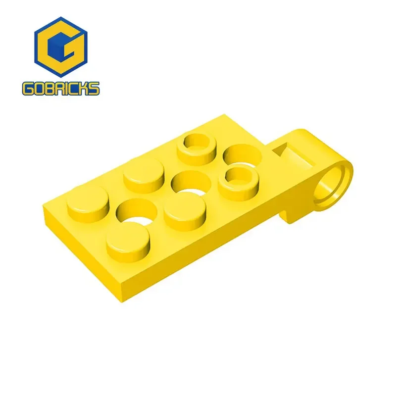 Gobricks 1 Pcs MOC Hinge Plate 2 x 4 with Pin Hole Compatible With 98286 Model Building Blocks Parts Kids DIY Assembly Toys Gift