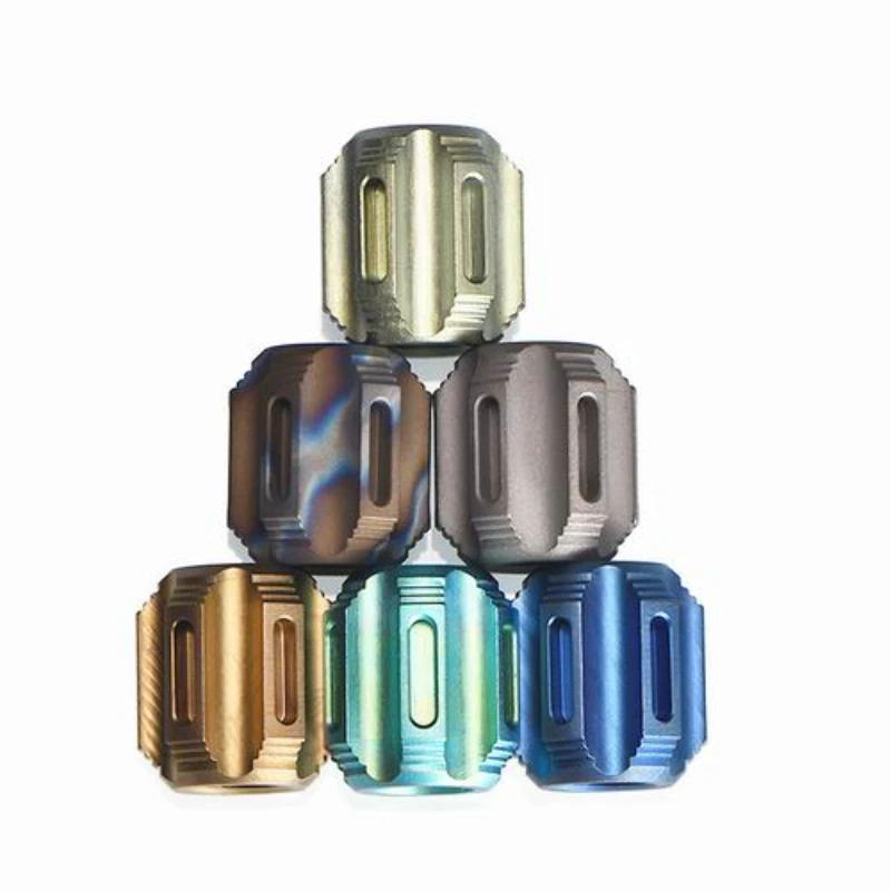 MG Titanium Alloy EDC Paracord Bead Fidget Spinner Push Slider DIY Accessories EDC Pendant Outdoor Tools for Adults Gift for Men