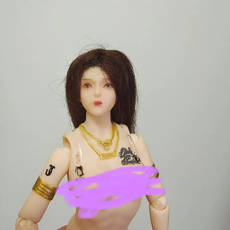 

Масштаб 1/12, женский солдат, коричневые длинные волосы, универсальный тип Лоли, красивая голова, резьба для 6-дюймовых фигурок бледной кожи