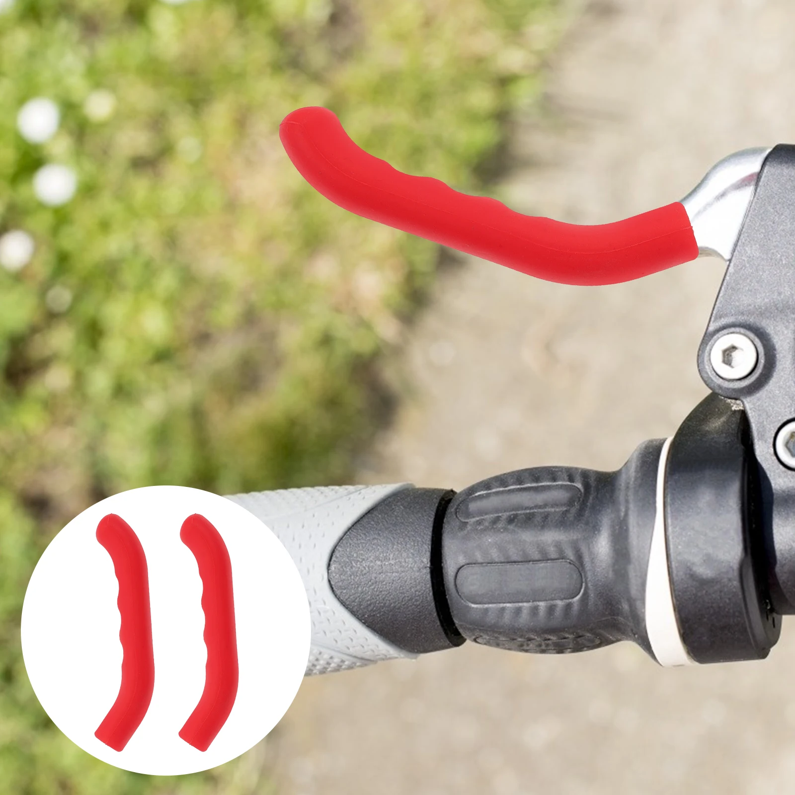 

2pcs Silicone Brake Handle Protectors Bike Brake Lever Covers Non-Slip Durable Comfortable Grip Long Lasting Bike Accessories