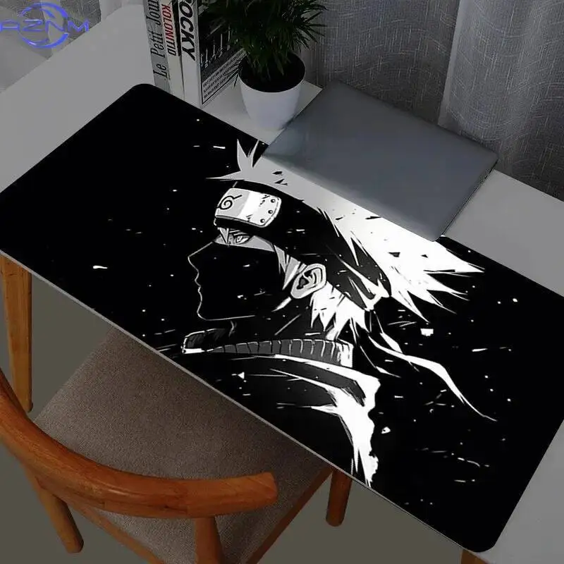 Computer Varmilo Keyboard Mouse Pad Anime Gaming Accessories Table XXL Gamer Carpet Desk Mat Naruto Kakashi Hatake Mousepad