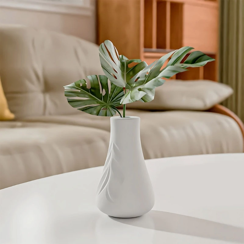 

5asd Reusable Silicone Vase Mold for Unique Leaf Design Vase and Homes Decorations