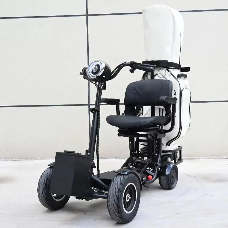 

4 Wheel Power Mobility Scooter Golf Trolley Super Powerful Foldable Lightweight Electric Ft Tire Golfcart Electric Golf Cart