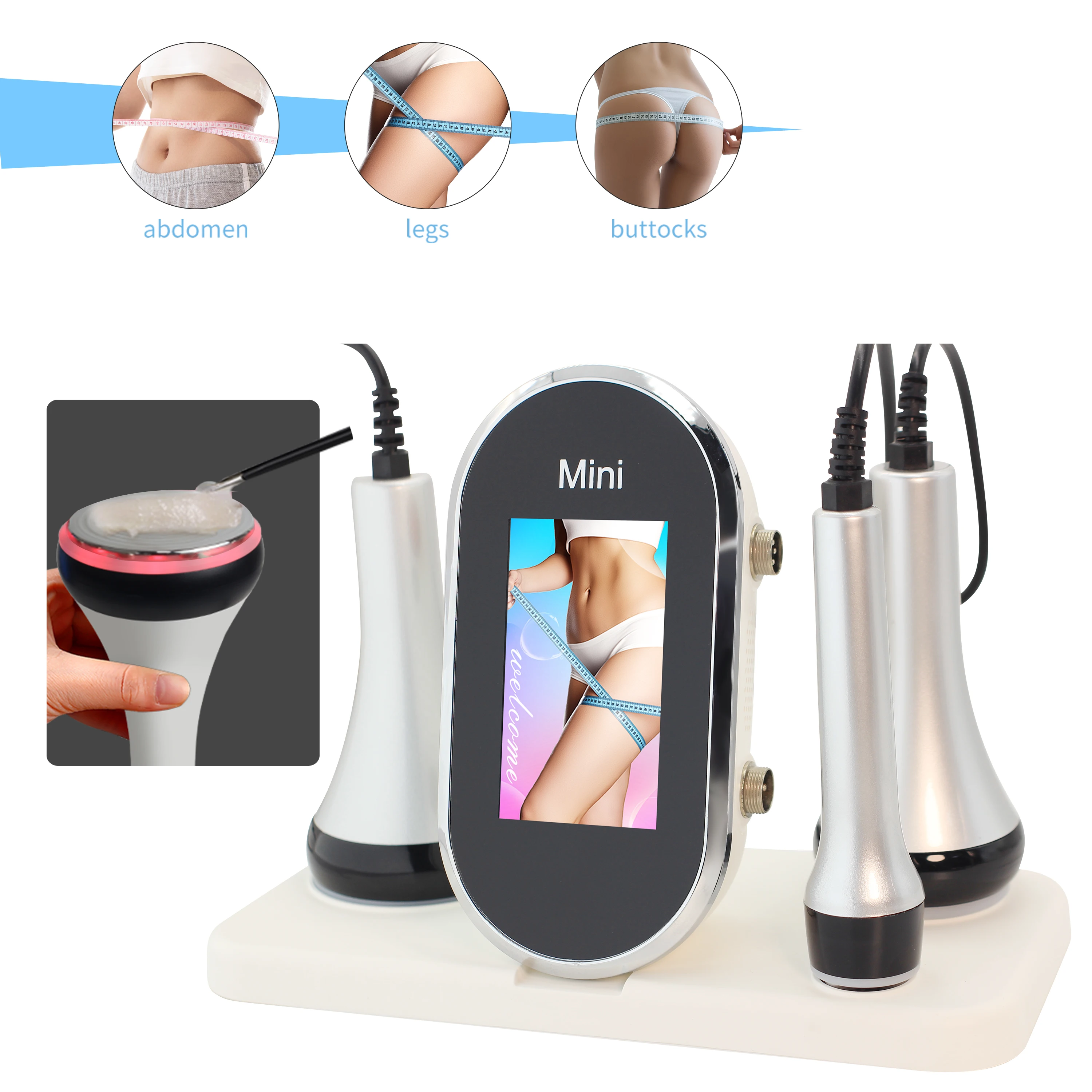 Beemyi Ultrasonic Cavitation Machine Multi-Functional Body Care Beauty Massage Tool for Home Use