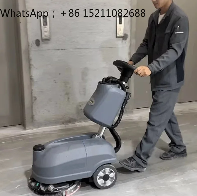 SCY is suitable for commercial hand-push small washing machine suction-drag integrated automatic mopping machine
