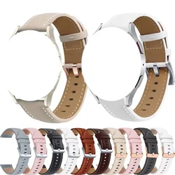 Soft Leather Bands For Samsung Galaxy Watch 4 5 6 7 44mm 40mm Classic 47mm 46mm 43mm 42mm Bracelet Galaxy Watch 5 Pro 45mm Strap