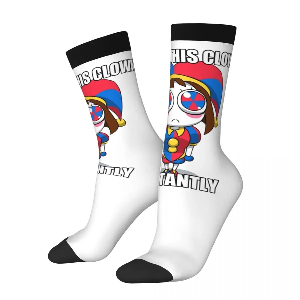 

New Male Men Socks Casual The Amazing Digital Circus Pomni Sock High Quality Women Socks Spring Summer Autumn Winter