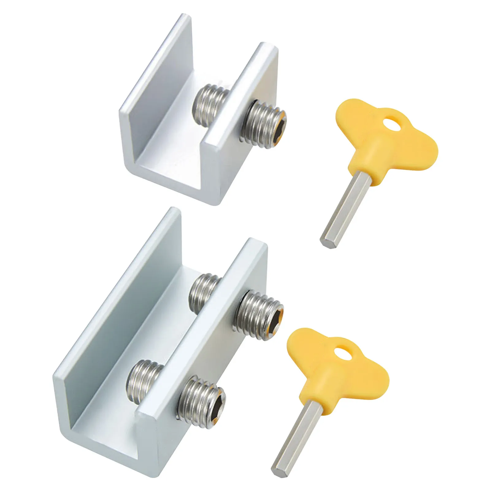 Sliding Window Patio Screw Door Lock Key Push Baby Child Safety Protection Antitheft Door Window Security Lock Catches Set