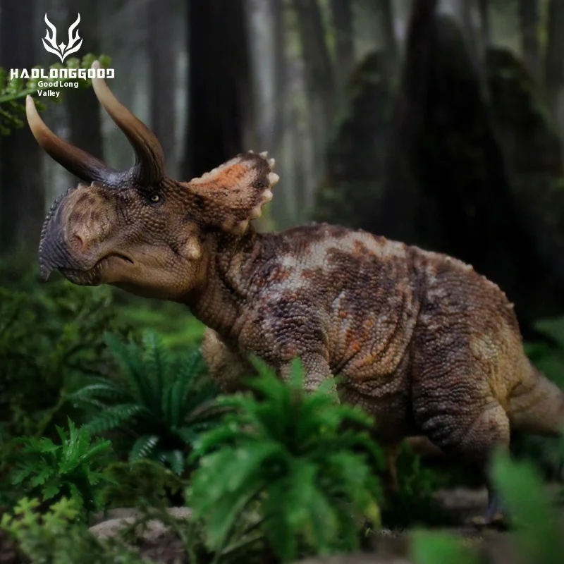 

Хорошая долина дракона, трицератопс с большим носом, дракон с толстым носом, динозавр Юрского периода, модель животного, орнамент, игрушка, подарочная коллекция 1/35