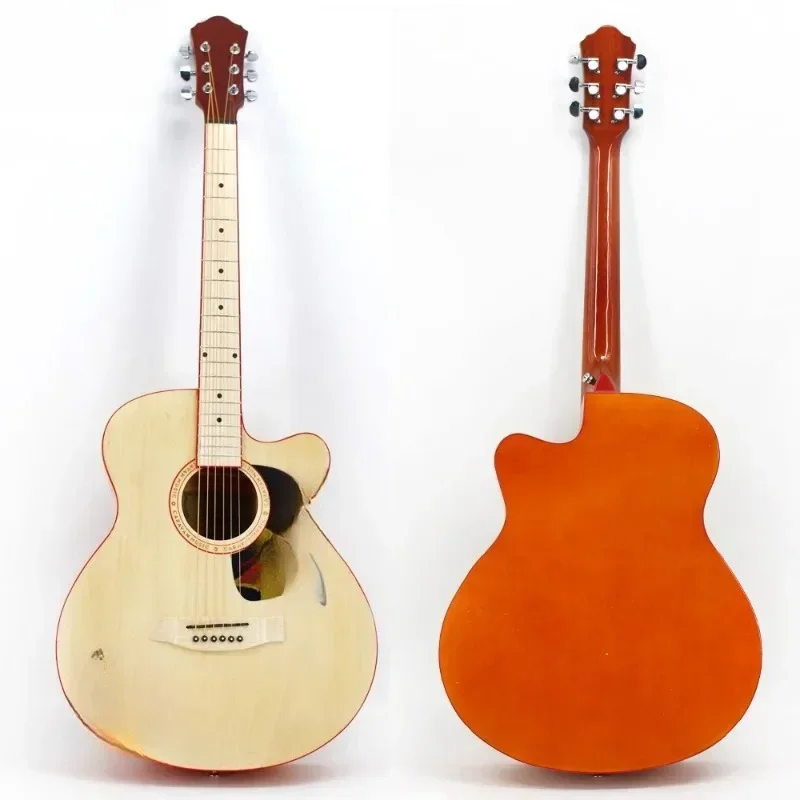 40 inch, Acoustic Guitar Classic Guitar, Retro, Beginner, Beginner Guitar, Wood Color
