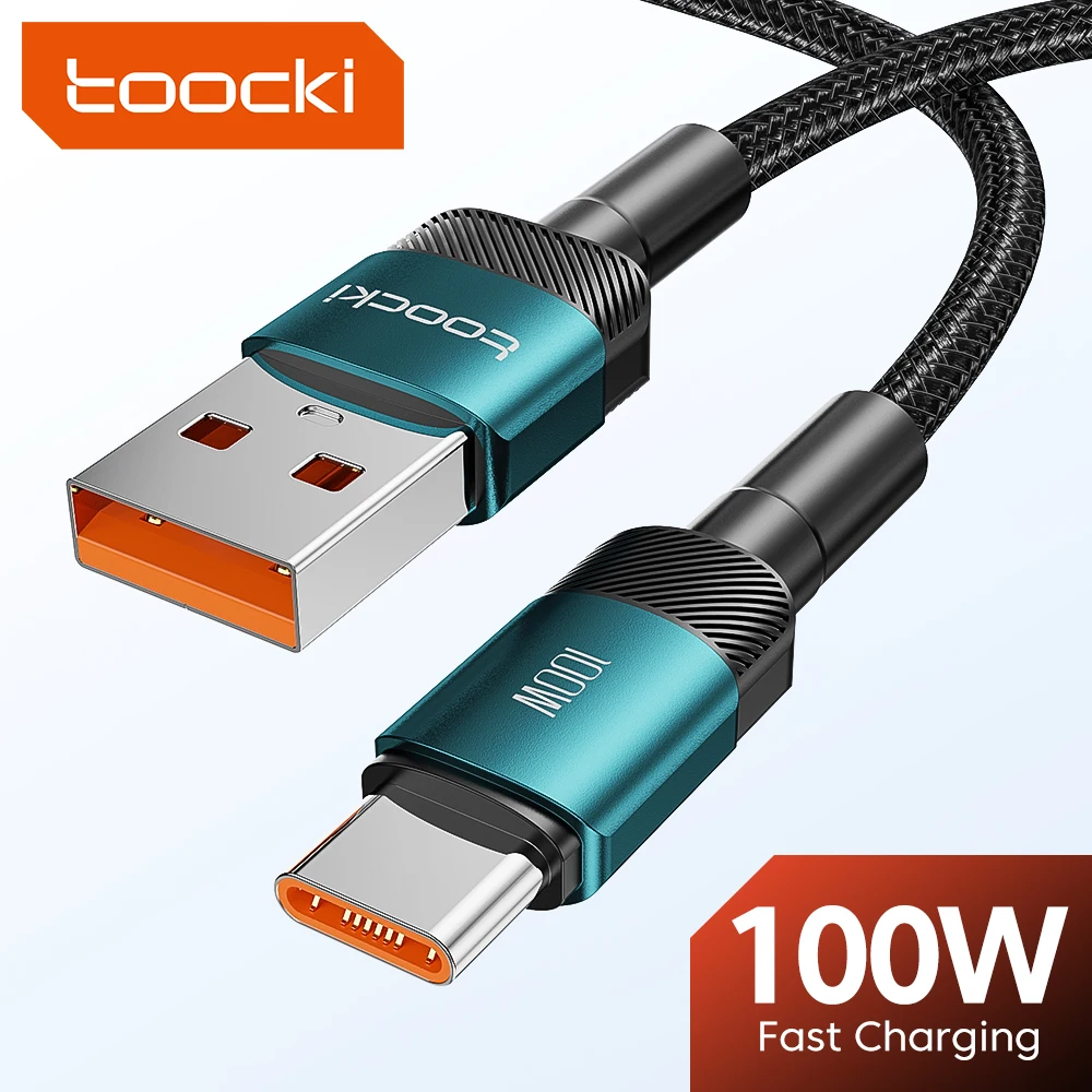Toocki-Câble USB Type-C pour recharge rapide et transfert de données, cordon de chargeur 7A pour Huawei Honor 100W/66W, pour Xiaomi, Oneplus et Samsung