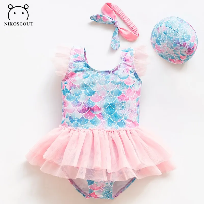 Swimsuit Girl Baby Mermaid Swimsuit Baby Skirt Princess Children's Swimsuit Bikini Beach Vacation Cute