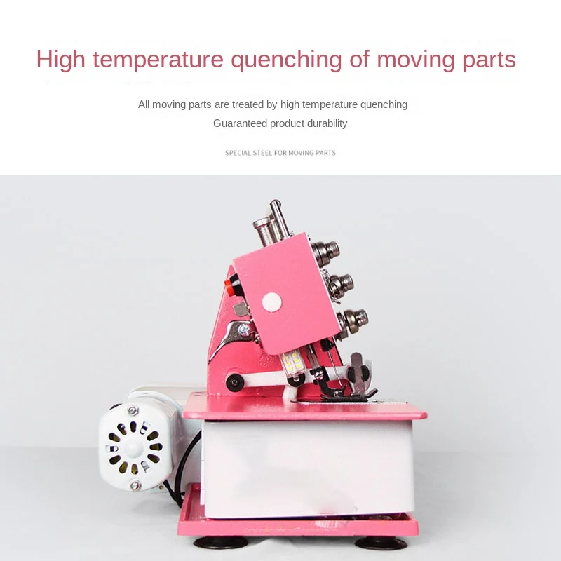 Four‑Thread Desktop Overlock Sewing Machine Upgraded Small Serger For Household Garment Edge Sewing Processing Equipment