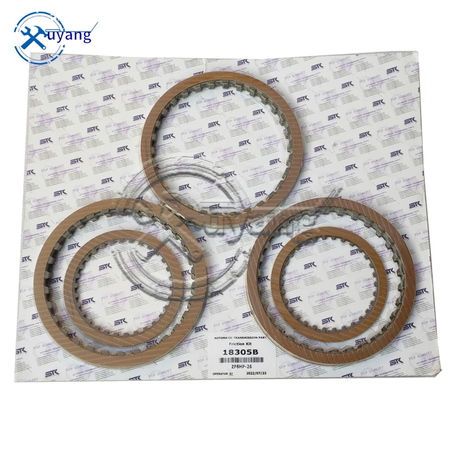 6HP26 6HP28 ZF6HP26 Auto Transmission Clutch Plates Friction Kit For BMW Audi Land Rover Jaguar