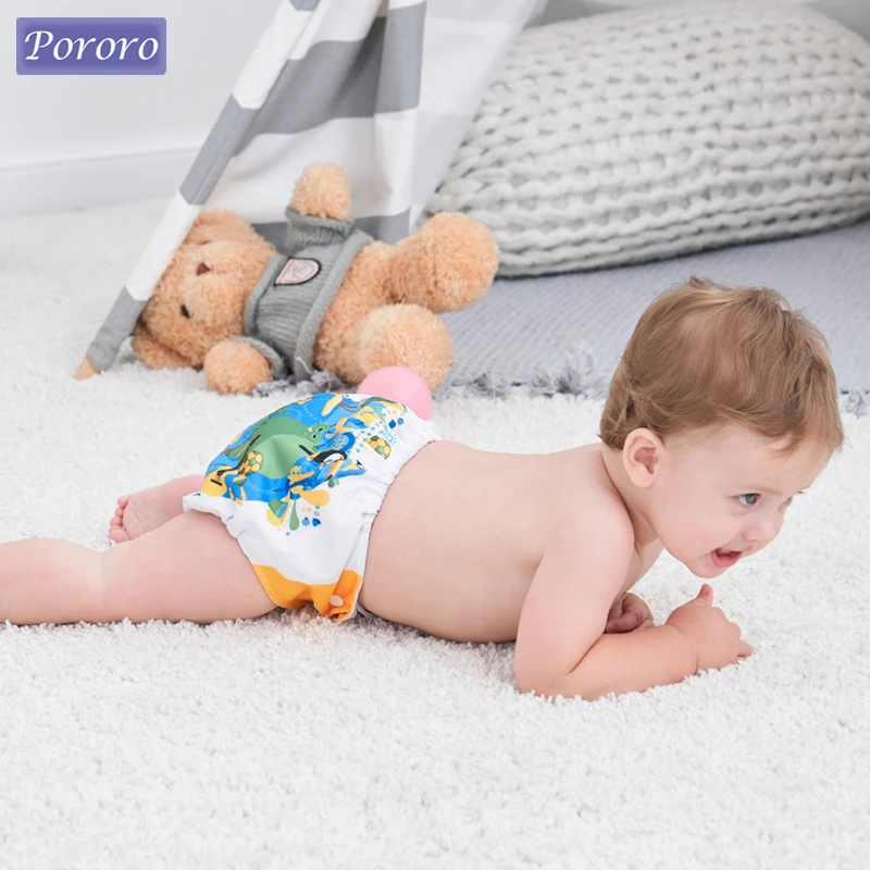 Brazilian Special Style Washable Eco-friendly Cloth Diaper Adjustable Nappy Reusable Diapers Set Baby Shower Gift Fit 0-3 Years