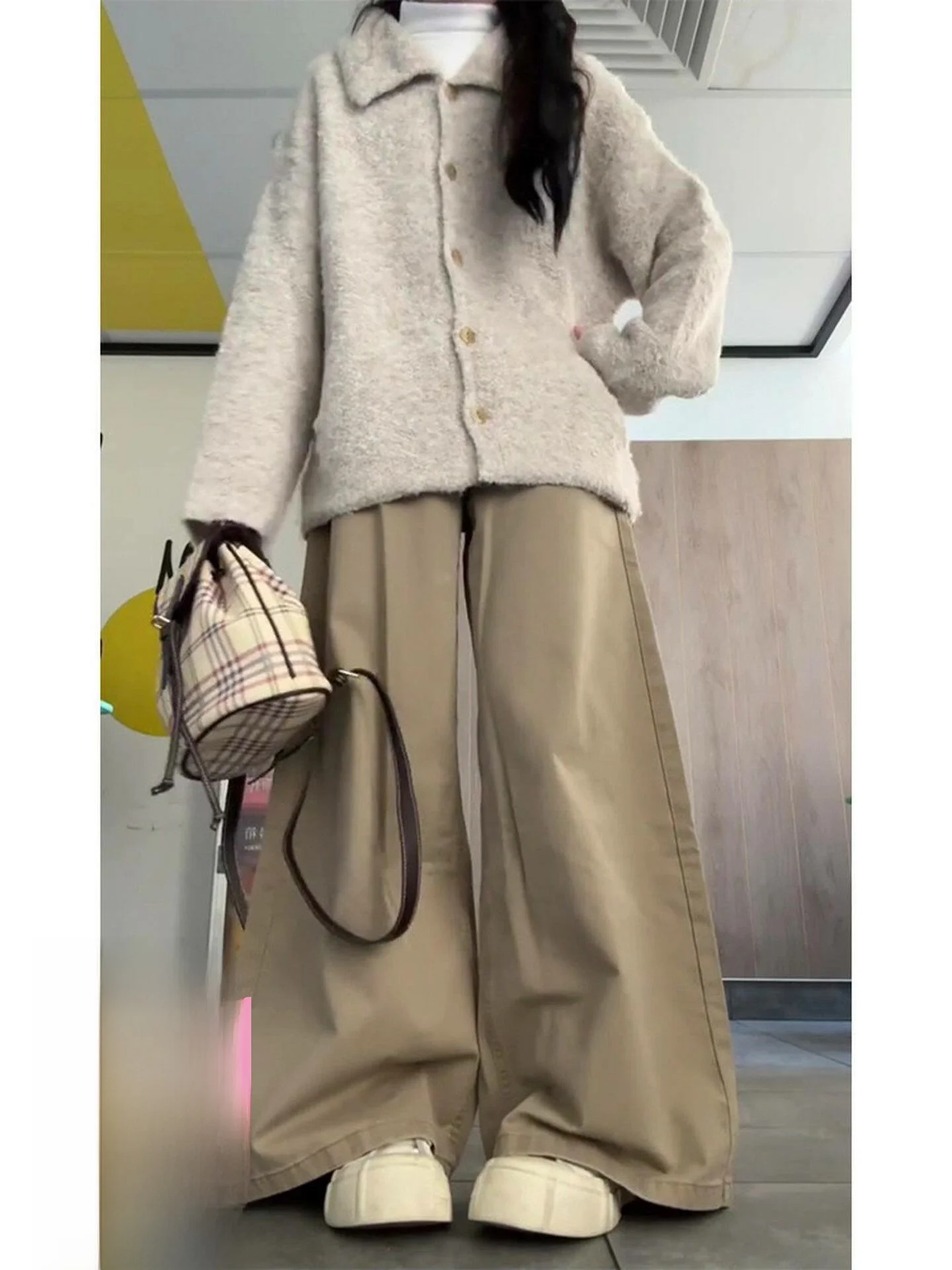 

High Waist Straight Leg Thin Khaki Denim Jeans Women's Summer New Style 2026 Wide Leg Pants Tapered Leggings Casual Denim