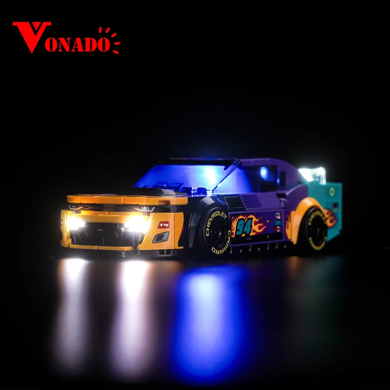 

Vonado 5V LED light 76935 set suitable for Next Gen Chevrolet Camaro ZL1 building block gift (lighting accessories only)