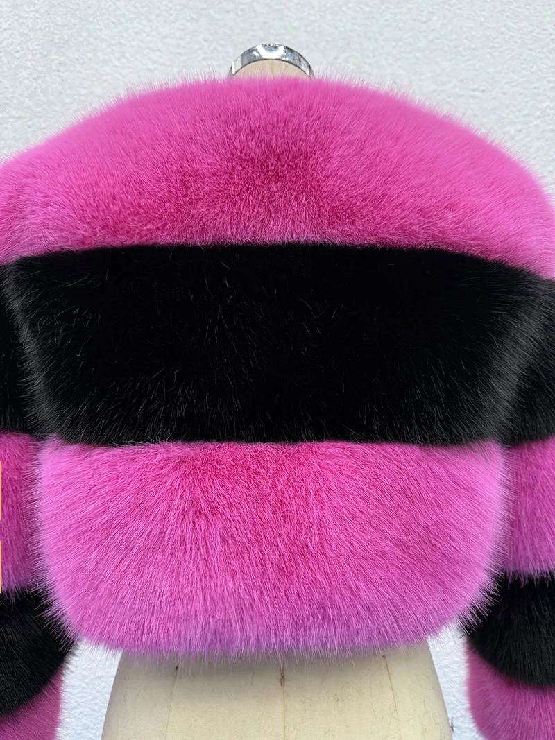 ZADORIN Cappotto corto in pelliccia sintetica soffice di colore personalizzato Giacche da donna Giacca invernale in pelliccia sintetica con cerniera a maniche lunghe Cappotti in pelliccia da donna