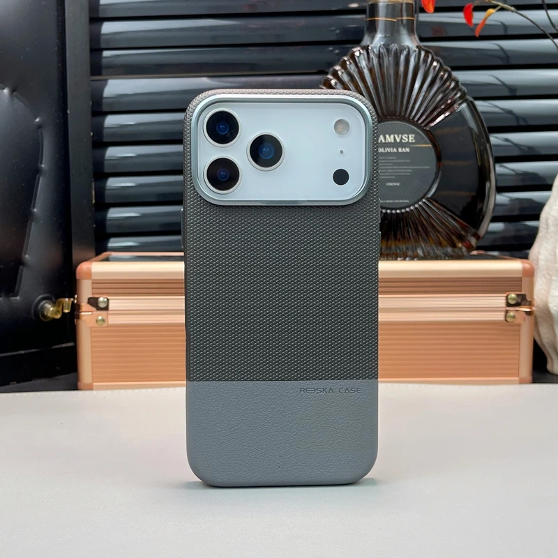 HOCE With Camera Control Button Magnetic Case For iPhone 17 16 Pro Max 17 Air Hit Color Leather Wireless Charge Shockproof Cover
