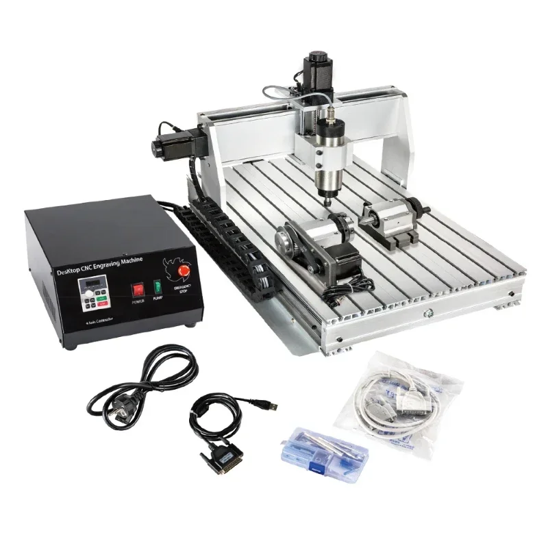 3020 3040 4060 4 Axis CNC Milling Engraving Machine 800w/1500w Mach3 CNC Router Machine USB CNC Engraving Machine Hot sales