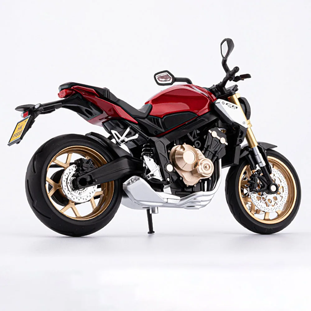 Scale 1:12 Honda CB650 HP4 Motorcycle Model Toy Alloy Diecast Shock Absorption Miniature Racing Motor Models for Kids Gifts