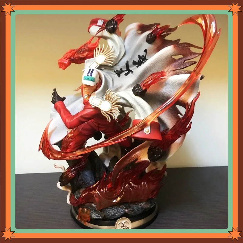 

Anime Figure The 3 Admirals Akainu Sakazuki Battle Ver. Gk Pvc Action Statue Collectible Model Kids Toys Doll Gift
