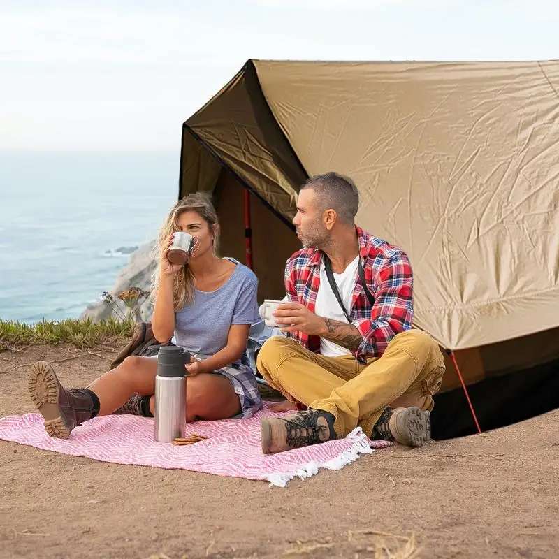 

Lightweight Backpacking Tent Rodless Hiking Shelter Portable Weatherproof 2-4 People Tent For Outdoors Hiking Travel Backpacking
