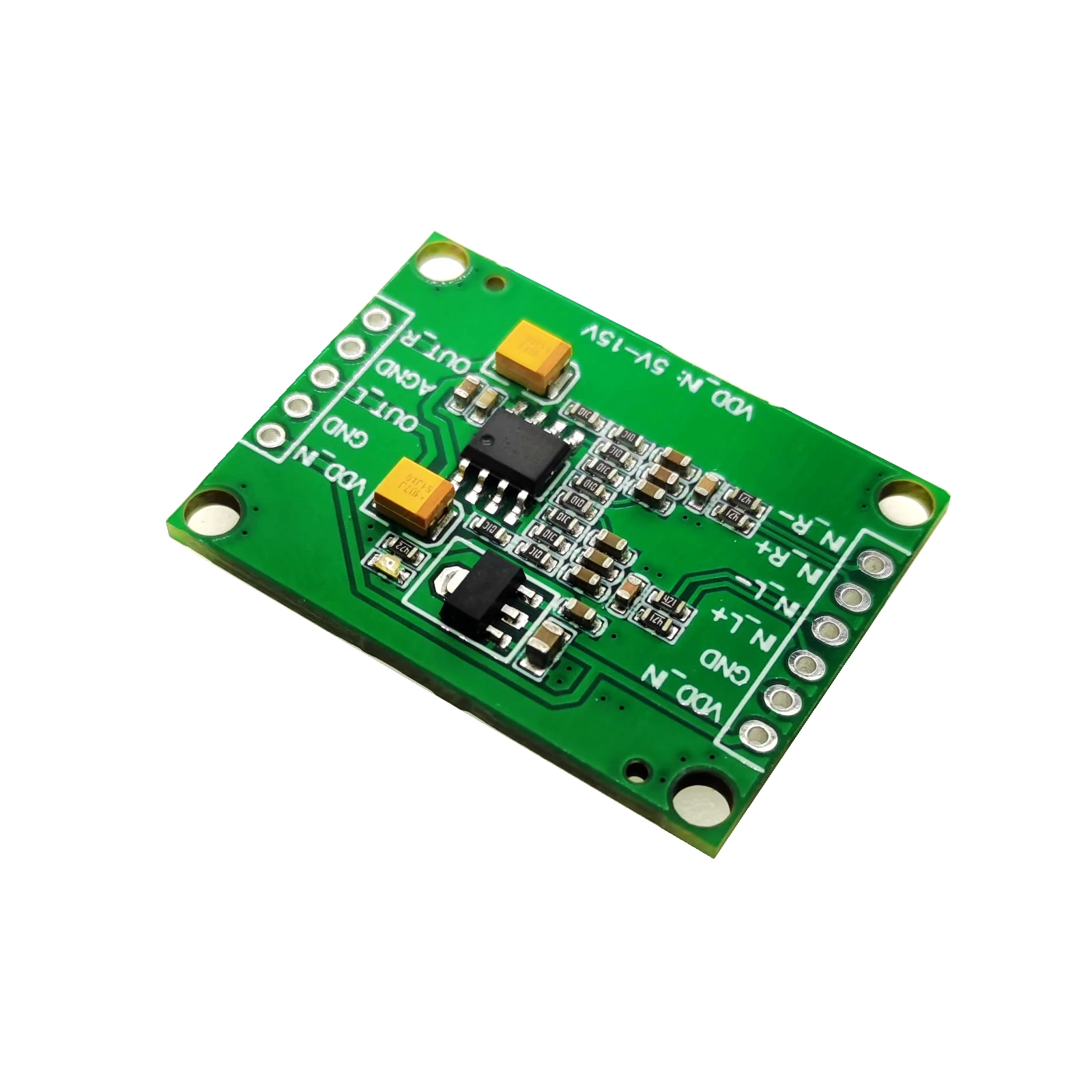 Audio Differential Balance Analog Input to Single-ended Analog Output Module Conversion Board Differential