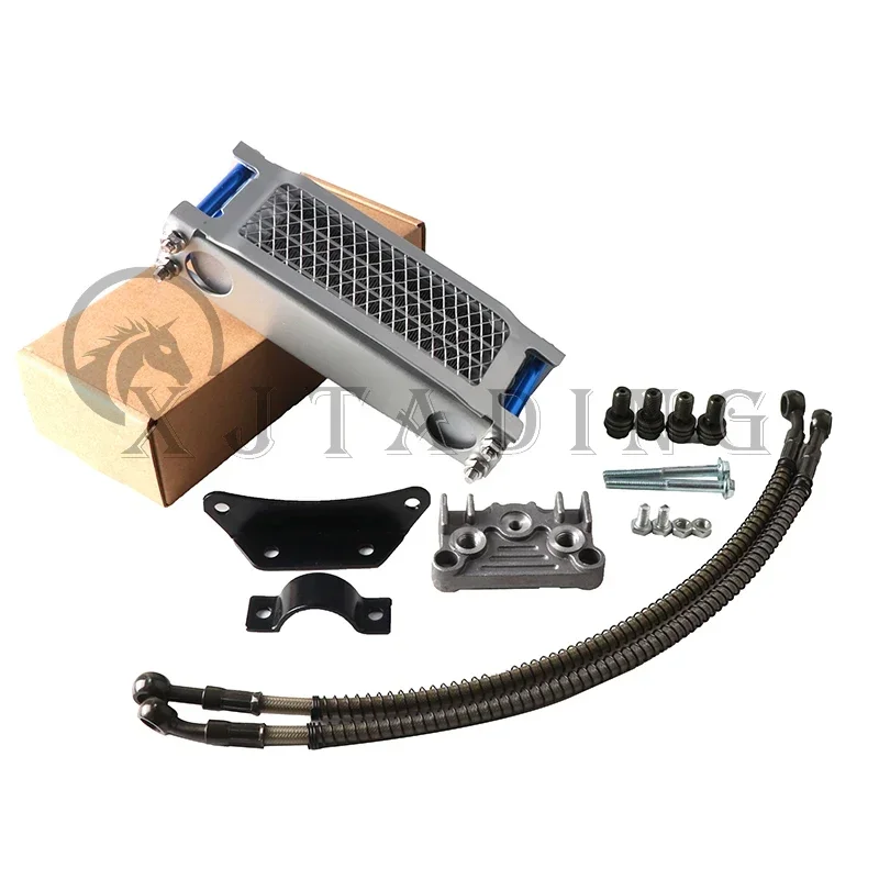 Motocross Universal 50cc-140cc Modifizierter Ölkühler Ölkühler-Kit für Honda Yamaha Kawasaki Dirt Bike Mopeds Enduro Motocross