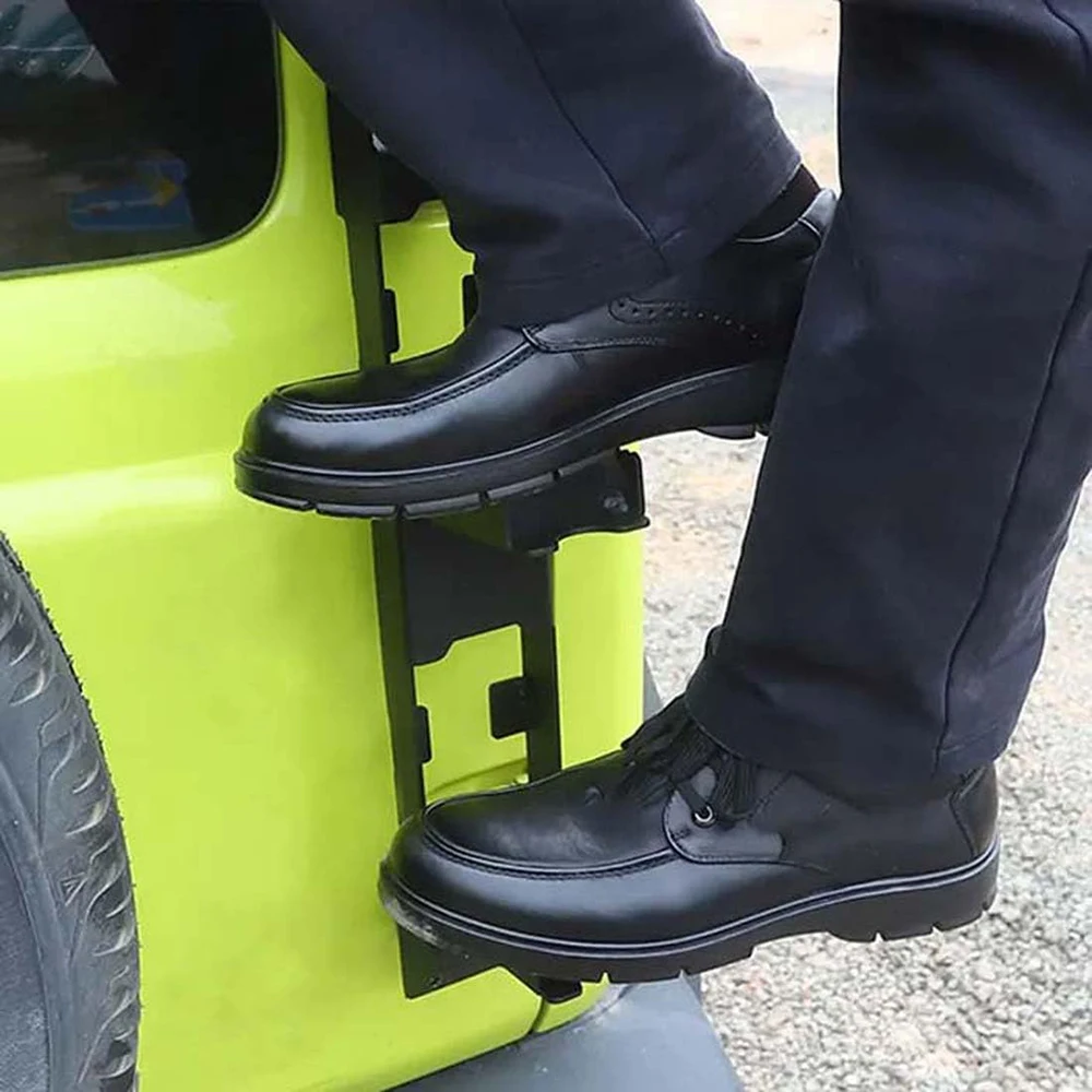 รถTailgateบันไดสําหรับSuzuki Jimny JB64 JB74 2019-2024 พับหางบันไดบานพับเท้าปีนเหยียบอุปกรณ์เสริมภายนอก