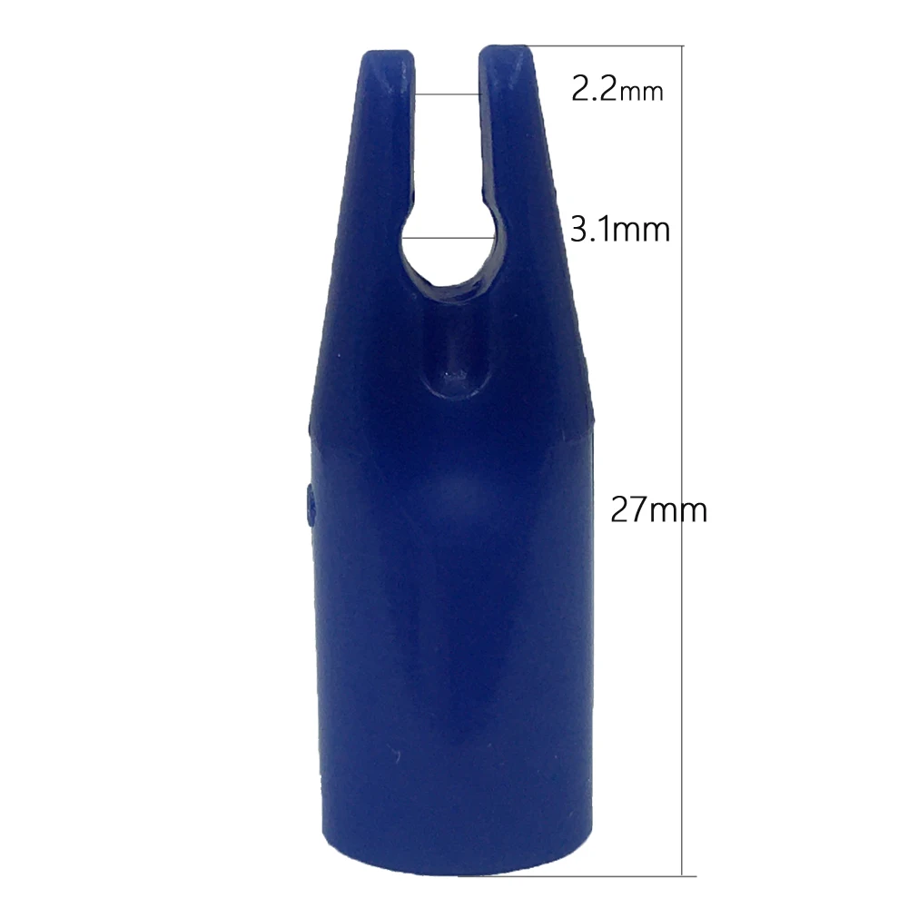 30pcs Archery Arrow Nocks  Shaft OD 8mm Suitable For Wood Arrow Glass fiber Arrow Aluminium Arrow And Carbon Fiber Arrow 6 Color