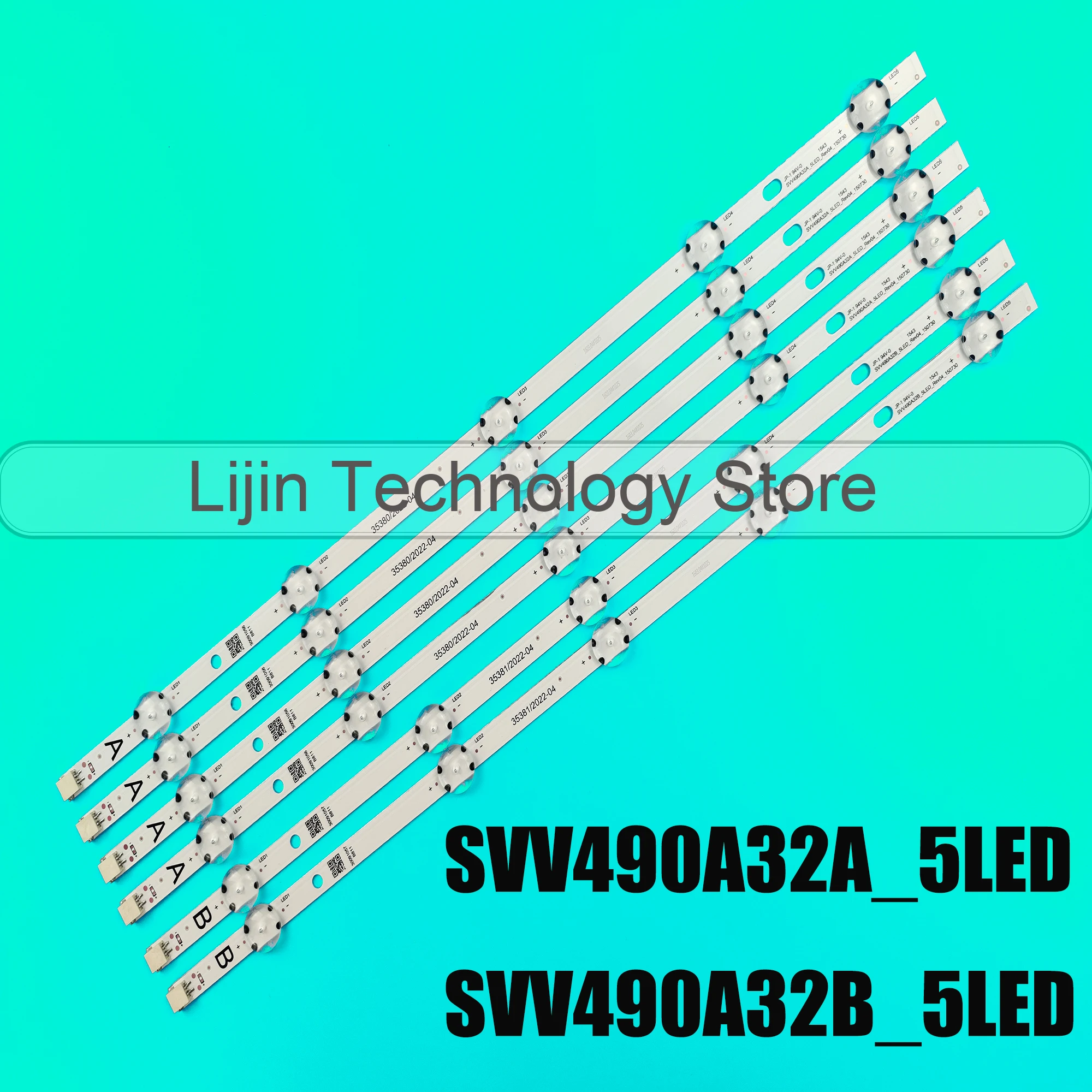 

LED strip For SVV490A32B_5LED TE49282B34C2H TOSHIBA 49L3653DB 49L3658DB JL.D49051330-078AS-C JL.D49051330-078HS-C SVV490A32A